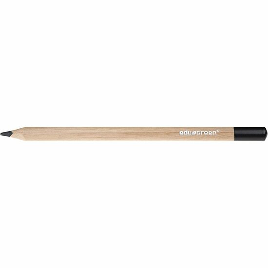 Edugreen Jumbo kleurpotloden, zwart, vulling 5 mm, 10 stuk/ 1 doos