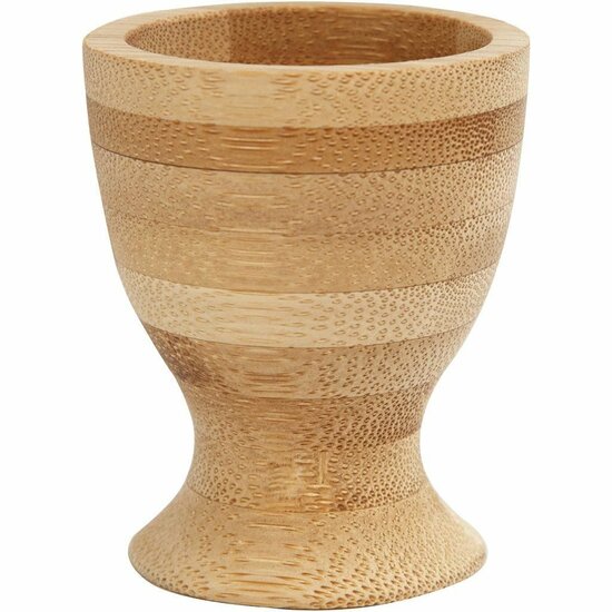 Eierdop - Houten Eierdopje - Keukendecoratie - DIY Ontbijt Accessoires - H 6 cm - D 4,8 cm - 1 Stuk