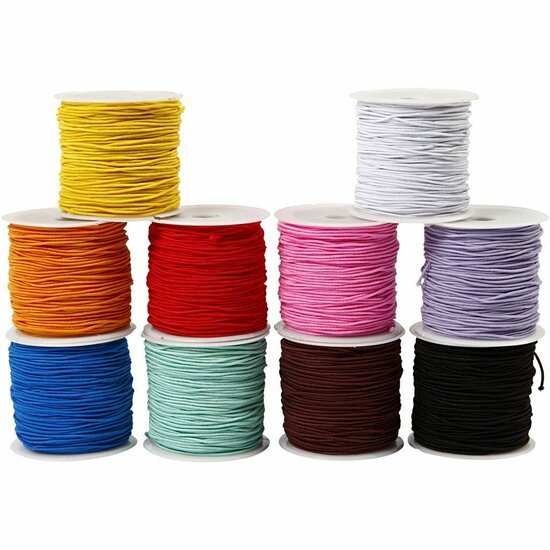 Elastisch Koord - Transparant Nylon Draad - Rekbaar Koord - DIY Koord - Elastisch Draad - Rekbaar Hobbydraad - Handwerk & Sieraden Maken - Stretch Band - 1mm Dikte - 10x25m