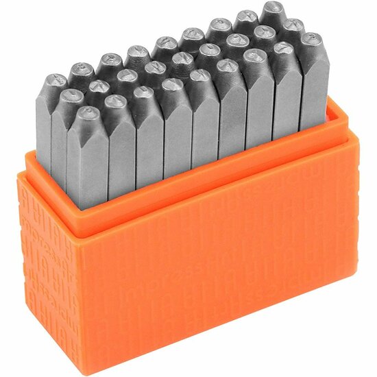 Embossing Stempels - Alfabet Stempelset - DIY Letters Stempelen - Creatief Stempel Gereedschap - Hobby Stempelset - Embossing Alfabet Stempel - Hoofdletter Stempels - A-Z + & - 3 mm - 27 Stuks
