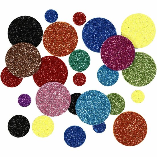 EVA Foam Cirkels - Knutselfoam - Foam Rubber - Gekleurde Foam Rondjes - DIY Foamdecoratie - 12+20+32 mm - 150 Stuks