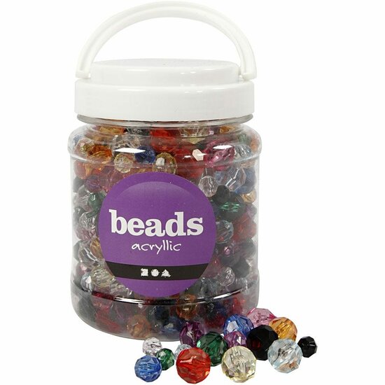 Facet Kralen – Gele Kralen – Kristallen Kralen – Doorzichtige Kralen – DIY Sieraden – Geslepen Kralen – Hobby Kralen – Kralen Voor Sieraden Maken – Mix – Geel – 100 Stuks