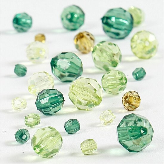 Facet Kralen – Rode Kralen – Kristallen Kralen – Doorzichtige Kralen – DIY Sieraden – Geslepen Kralen – Hobby Kralen – Kralen Voor Sieraden Maken – Mix – Rood – 100 Stuks