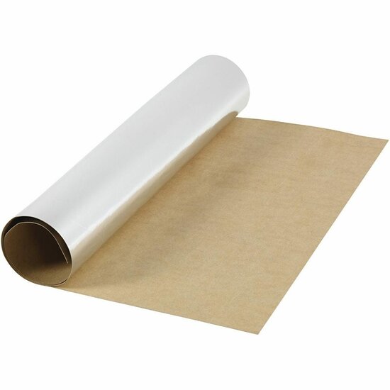 Faux Leather Papier - DIY Leerlook Papier - Geschikt voor Stempels, Naaien & Embossing - Stevig & Waterbestendig - Zilver - 1 Meter Rol, 49 cm Breed, 350g