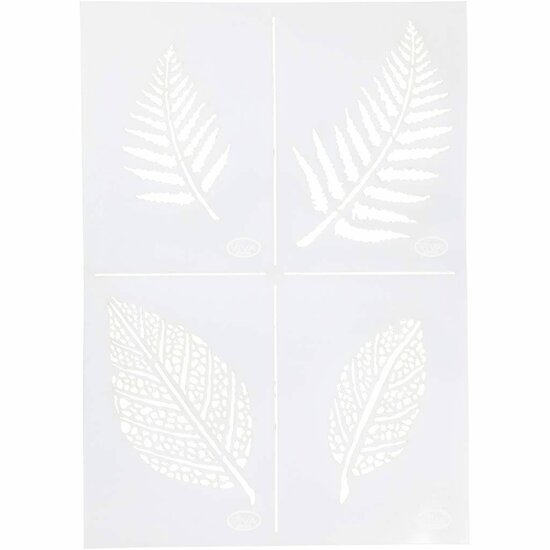 Flexibel Sjabloon - Bladeren Sjabloon - DIY Sjablonen - A4 Formaat Sjabloon - Hobby Sjablonen - Creatief Werk Sjabloon - Decoratief Sjabloon - Bladeren Voor Knutselen - 210x297mm / 1 Stuk