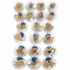 Foam Stempels Met Handvat - Compleet DIY Stempelassortiment - Trendy Designs Voor Creatieve Knutselprojecten & DIY Kaarten - Handige Grip - Geschikt Voor Meerdere Oppervlakken - 3-6 cm - Set van 20 St