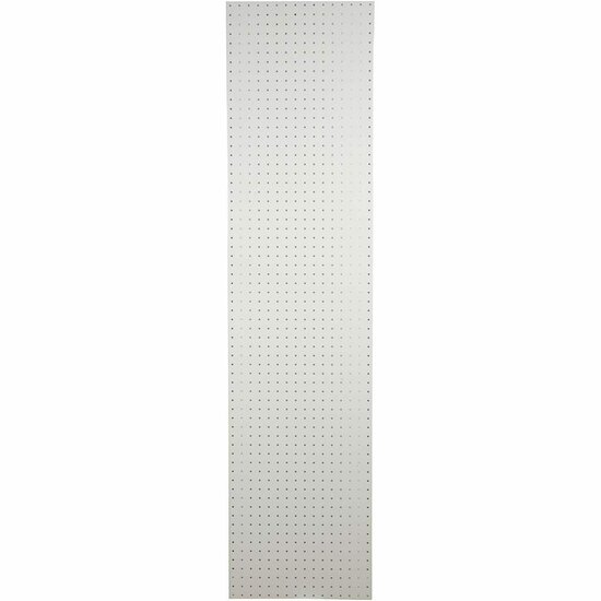 Gaatjesbord, wit, H: 1700 mm, B: 400 mm, 1 stuk