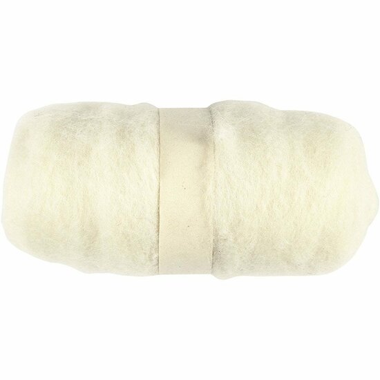 Geklaarde Wol - Wit Wol - Hobby Breigaren - Zacht Haken En Breien Garen - DIY Wit Garen - Creatief Handwerkgaren - Breigaren Voor Handwerk - Hobby Breien - 100gr / 1 Bol