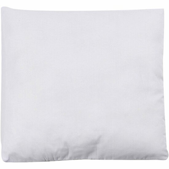 Gevuld Kussen - Wit Kussen - DIY Hobby Kussen - Knutselmateriaal Kussen - Decoratiekussen Voor Handwerk - Zacht Kussen Voor Decoratie - Decoratief Wit Kussen - 24x24cm / 1 Stuk