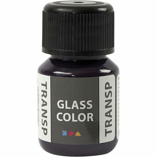 Glasverf en Porseleinverf - Transparant Violet - 30ml - Waterbasis - Vaatwasserbestendig na Afbakken - Perfect voor DIY-projecten - Decoratieve Verf voor Glas en Porselein - Creatieve Kunst en Handwer