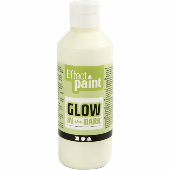 Acrylverf - Glow in the Dark Verf - Acrylverf Geel - Fluorescerende Lichtgevende Hobbyverf - Sneldrogende Verf - Voor Creatieve Schilderprojecten - 250 ml