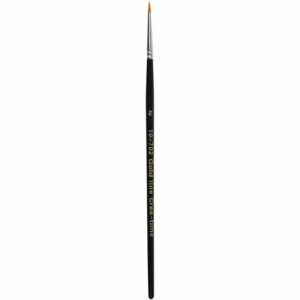 Gold Line penselen, afm 2, L: 17 cm, B: 3 mm, rond, 12 stuk