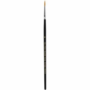 Gold Line penselen, afm 4, L: 17 cm, B: 3 mm, rond, 12 stuk