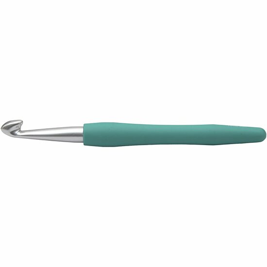 Haaknaalden - Groene Haaknaald - Hobby Handwerk Haaknaald - Ergonomische Haaknaald - DIY Breiaccessoires - Haaknaald Voor Creatieve Hobby’s - Afmeting 10cm - Lengte 16cm - 1 Stuk