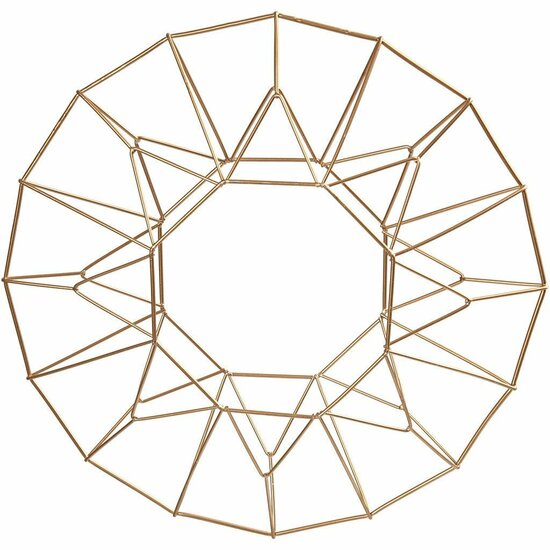 Hangende Bal Koper - Grote Metalen Ring - Om Op te Hangen of als Tafeldecoratie - Diameter 28 cm
