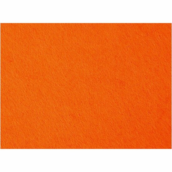 Vilt - Hobbyvilt - Oranje - DIY Vilt Voor Naaien En Decoratie - Creatieve Hobby Materialen - Stevig & Kwalitatief Vilt - Formaat 42x60 cm - Dikte 3 mm