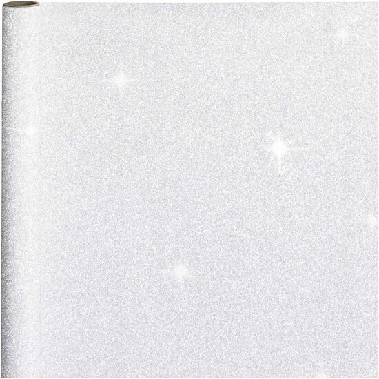 Inpakpapier - Zilver - Metallic Geschenkpapier - Decoratief Inpakpapier Voor Feestjes - Hobby Cadeaupapier - Breedte 50cm - 80gr - 3m / 1 Rol
