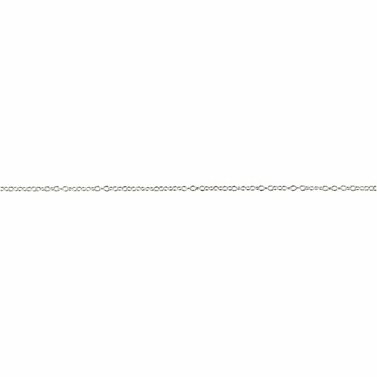Jasseron Ketting - Verzilverd DIY Sieraden Ketting - Gedraaide Ovale Schakels - Breedte 2 mm - Lengte 20 meter - 1 rol - Ketting Maken - Sieraden Accessoires - DIY Juwelen