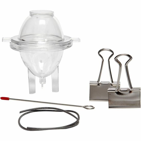 Kaarsen gietvorm - Eivormig - Transparante Vorm Voor DIY Kaarsen - Herbruikbaar & Warmtebestendig Tot 120°C - Geschikt Voor Lont 3x9 - H: 65mm - Ø47mm - 1 Stuk