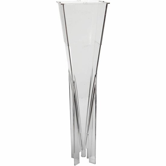 Kaarsen gietvorm - Pyramidevorm - DIY Kaarsen Gieten - Transparante Plastic Vorm - Stabiel Tijdens Het Gietproces - Geschikt Voor Lont 3x9 - Afmetingen 228x60mm - 1 Stuk
