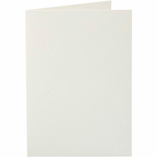 Dubbele Kaarten - Off-white - 10,5x15 cm - 220 gr - Set van 10 - Stevig Kaartkarton met Fijne Structuur - Perfect voor Kaarten Maken & Scrapbooking