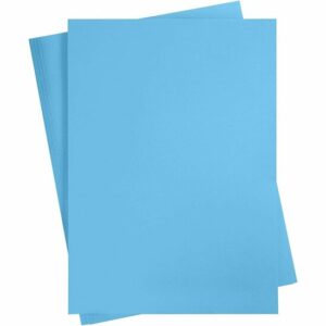 Blauw Karton 180 Grams - Blauw A2 Karton - Hobbykarton - Stevig Blauw Papier - A2 Blauw Papier 180 grams - Knutselpapier Knutselkarton - 42 x 60 cm - A2 - 10 Vellen