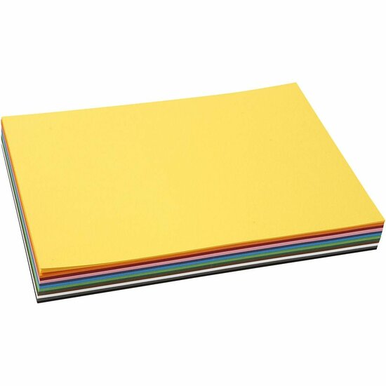 Karton 180 Grams - 12 Verschillende Kleuren A4 Karton - Hobbykarton - Stevig Papier - A4 Papier 180 grams - Knutselpapier Knutselkarton - A4 - 21x29,7cm - 120 vellen