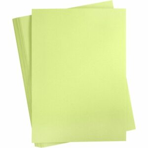 Groen Karton 180 Grams - Groen A2 Karton - Hobbykarton - Stevig Groen Papier - A2 Groen Papier 180 grams - Knutselpapier Knutselkarton - Lime Groen - 42 x 60 cm - A2 - 100 Vellen