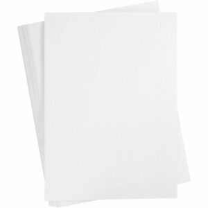 Wit Karton 180 Grams - Wit A2 Karton - Hobbykarton - Stevig Wit Papier - A2 Wit Papier 180 grams - Knutselpapier Knutselkarton - Scrapbooking & Creatieve Kunst - 42 x 60 cm - A2 - 10 Vellen