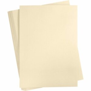 Beige Karton 180 Grams - Beige A2 Karton - Hobbykarton - Stevig Beige Papier - A2 Beige Papier 180 grams - Knutselpapier Knutselkarton - Zandkleur - 42 x 60 cm - A2 - 100 Vellen