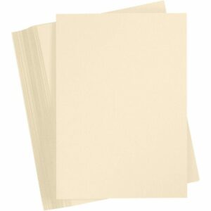 Bruin Karton 180 Grams - Zandkleur A4 Karton - Hobbykarton - Stevig Papier - A4 Papier 180 grams - Knutselpapier Knutselkarton - 21x29,7 cm - 100 Vellen