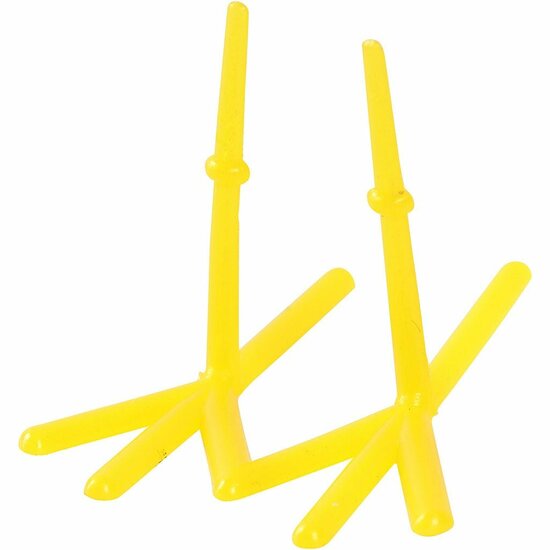Kippen voeten, geel, H: 28 mm, L: 37 mm, 50 stuk/ 1 doos
