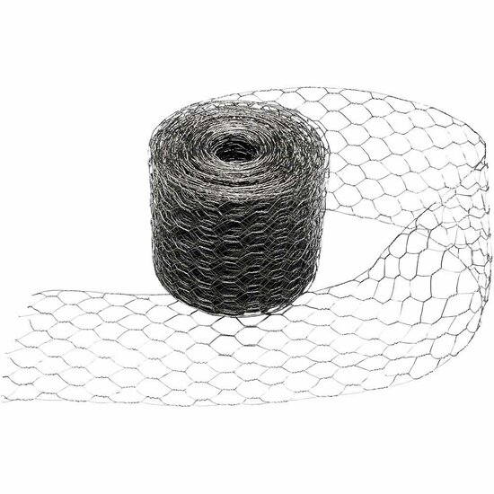 Gegalvaniseerd Kippengaas - Stevig & Roestvrij Draadgaas - Perfect voor Tuinieren, Dierenhokken, Decoraties & DIY Knutselen - 13 cm Breed - 20 m Lang