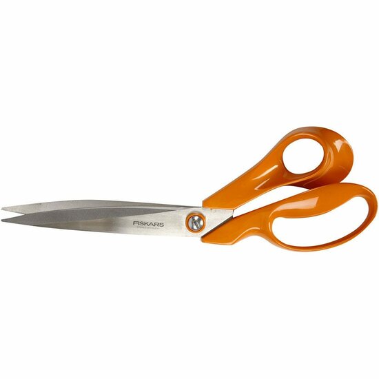 Fiskars Stoffenschaar - Professionele Kleding & Naai Schaar - Ergonomisch Handvat - Perfect voor Stofknippen & Hobbyprojecten - Rechtshandig - 27 cm Lang