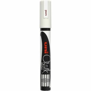 Krijtstift - Chalkmarker - Witte Marker Voor Krijtborden - DIY Schrijfmarker Voor Glas En Metaal - Decoratieve Hobby Stift - Dikte 1,8-2,5mm - Merk Uni Posca - 1 Stuk