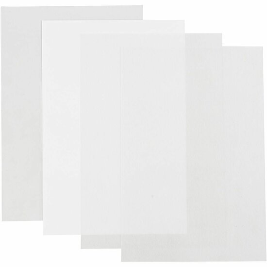 Krimpfolie Transparant Glans - DIY Kunststof Krimpvellen - Ideaal voor Kinderen & Hobbyisten - Geschikt voor Stiften & Kleurpotloden - 20x30 cm - Set van 4 Vellen