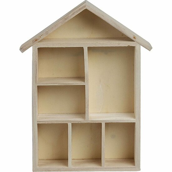 Letterbak - Houten Letterbak - DIY Hobby Bak - Creatieve Decoratieve Bak - Opberg Letterbak Voor Hobby - Afmetingen 30x21x3,5cm - 1 Stuk