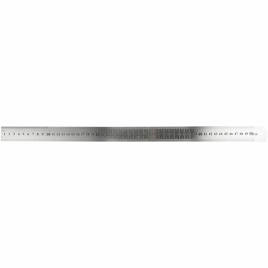 Liniaal 50 cm - Lange Liniaal - Hobby Meetlat - Stevige Liniaal Voor Precisie Werk - DIY Snijliniaal Voor Scholen, Kantoren & Hobby - Handige Meetlat - Lengte 50 cm - Set van 1 Stuk