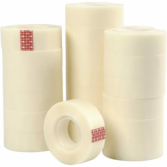 Transparante Magic Tape - Onzichtbaar Hobby Plakband - DIY Creatief Kantoor Tape - Hoogwaardige Tape Voor Diverse Projecten - 19 mm x 20x33 m - 1 doos