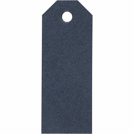 Manilla-Labels - Blauwe Labels - DIY Decoratieve Labels - Creatieve Manilla Tags Voor Hobby - Formaat 3x8cm - Gewicht 220gr - Set Van 20 Stuks