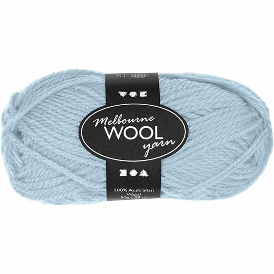 Melbourne Garen Licht Turquoise - Hoogwaardig Acrylgaren - Zacht & Warm - Ideaal voor Haken, Breien, Sjaals, Truien & Knutselen - 92 m x 50 gr