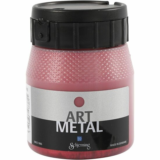 Metallic Verf - Acrylverf Metallic Lava Rood - Metaalverf - Lava Roodkleurige Metallic Hobbyverf - Glansverf - Shimmerverf - Art Metal - 250ml