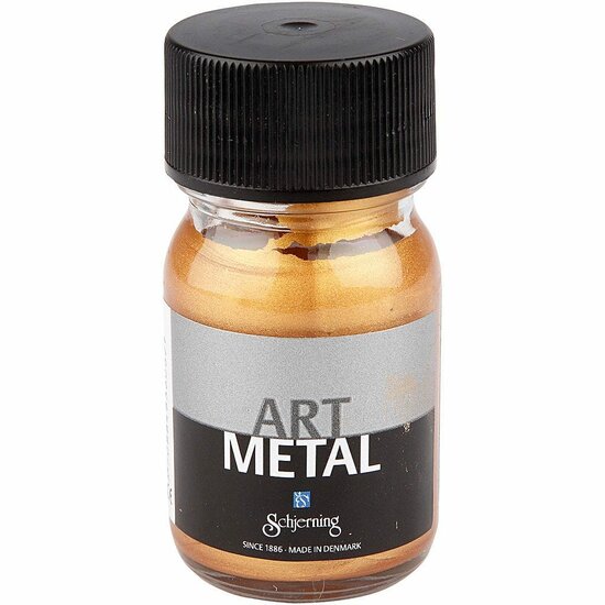 Metallic Verf - Acrylverf Metallic Medium Goud - Metaalverf - Medium Goudkleurige Metallic Hobbyverf - Glansverf - Shimmerverf - Art Metal - 30ml