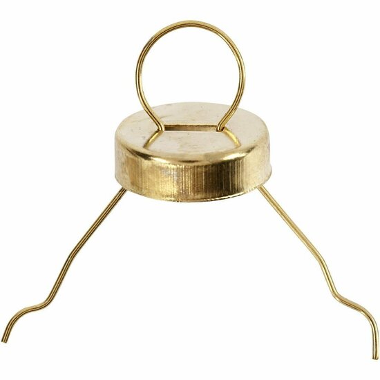 Metalen Hanger Goud - Ronde Kraalhanger - DIY Sieraden Maken, Kettingen, Sleutelhangers & Creatieve Decoraties - 13 mm - 25 Stuks