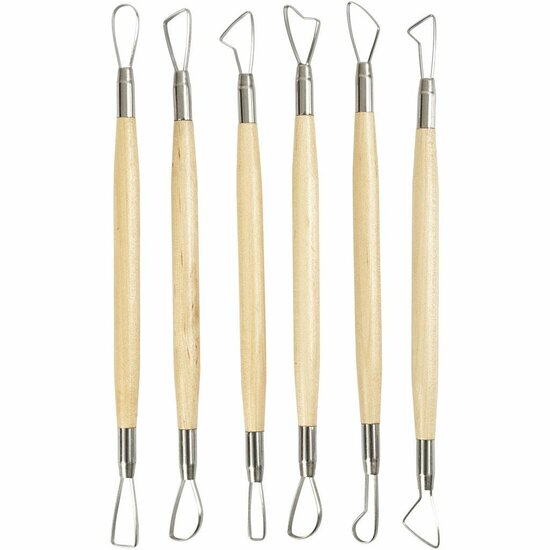 Mirettes Set, scherpe kanten, L: 20 cm, 6 stuk