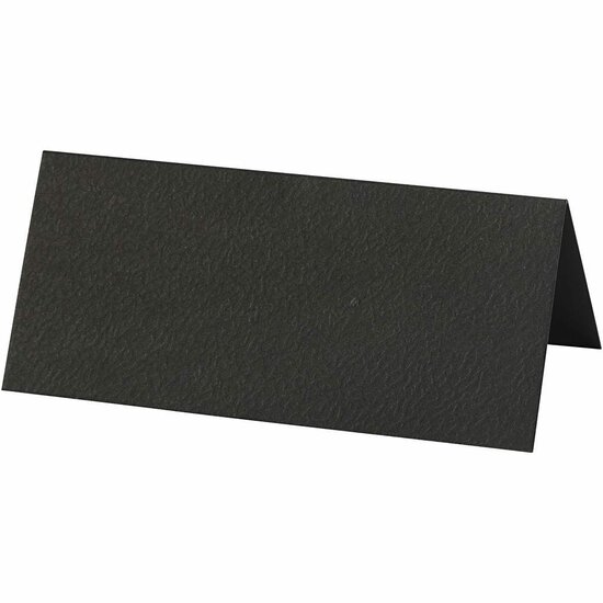 Naamkaarten - Zwart - DIY Kaarten Voor Decoratie - Creatieve Labels Voor Namen - Hobby Kaarten Voor Handwerk - Formaat 9x4cm - Gewicht 220gr - Set Van 20 Stuks