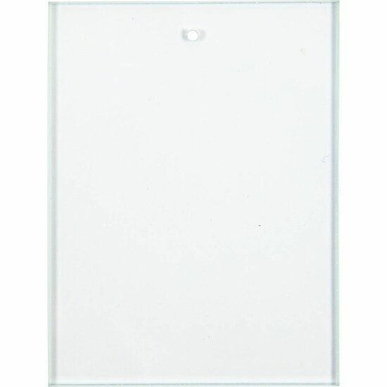 Glazen Platen 8x6 cm - Knutselglas - Transparante Glazen Platen - Dikte 3 mm - Set van 10