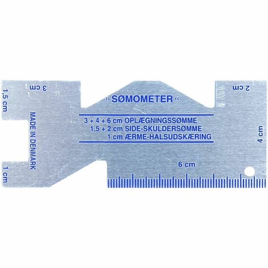 Zoommeter Metaal - Inclusief Schaalverdeling - 1 Stuk - Nauwkeurige Metalen Meetinstrument voor Naaiprojecten, Textielbewerking en DIY Modeontwerp