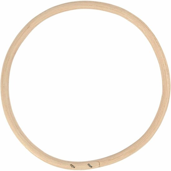 Bamboe Ring - Ronde Frame - Diameter 15,3cm - Naturel Look - Hobbydecoratie voor Macramé, Dromenvangers, Huwelijksdecoraties en DIY Creatieve Kunstprojecten