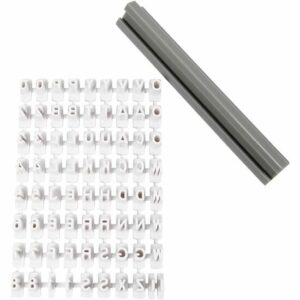 Alfabet Stempelset - 73 Tekens - A-Z Letters & Cijfers - Rubber Stempels Voor DIY, Kaarten Maken, Scrapbooking, Handlettering, Creatieve Versiering & Knutselprojecten
